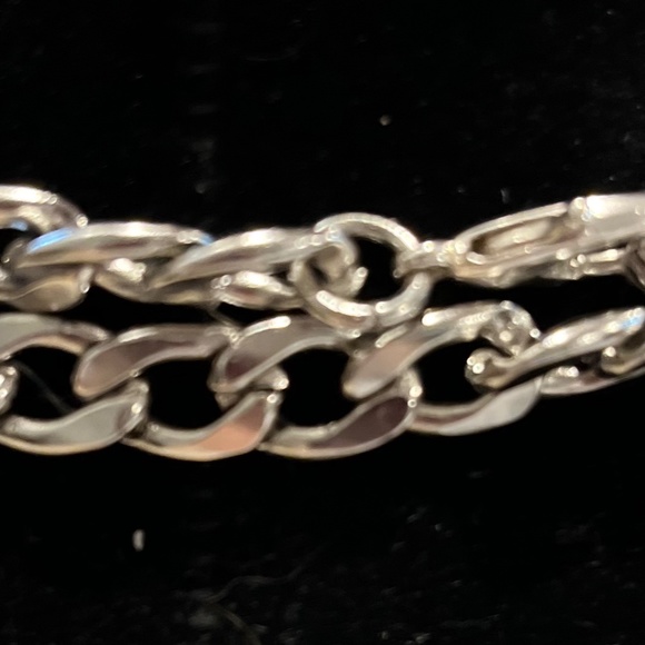 Louis Vuitton Padlock on Silver Stainless Steel Necklace with a Second Necklace - Picture 4 of 7